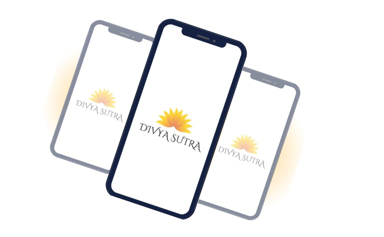 Mock up image of Divya Sutra App for Sanatan Dharam