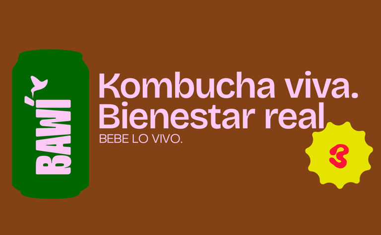 Publicidad de Bawí. Kombucha viva y bienestar real.