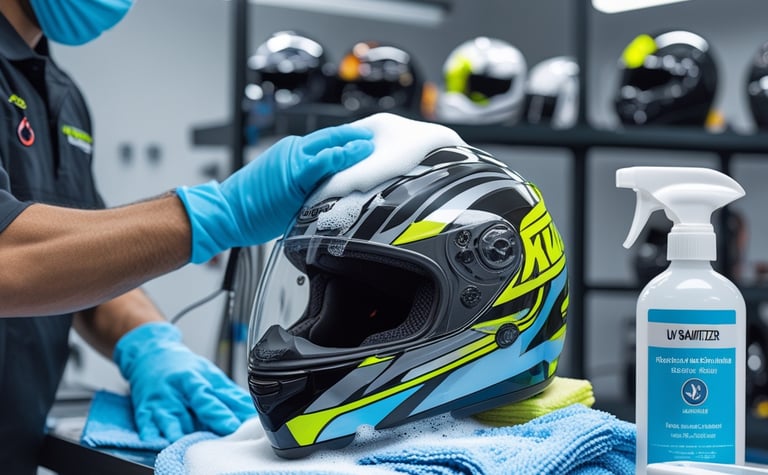 Premium Helmet Cleaning Service in Newtown Kolkata by Clean Zone