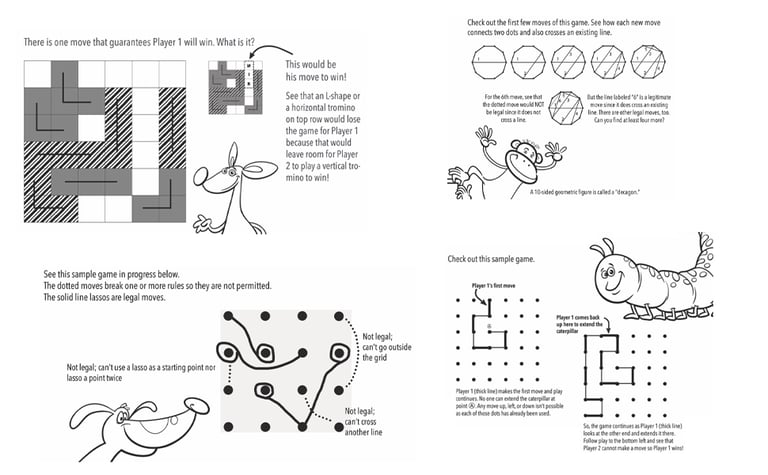 paper and pencil games for kids on Amazon.com sample directions