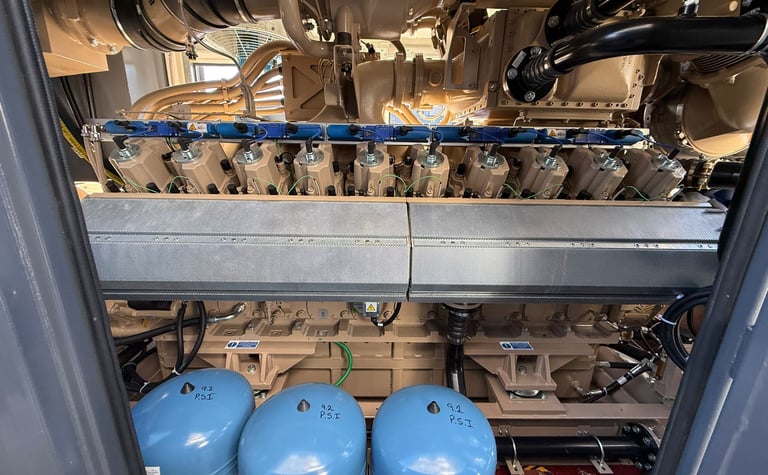 Aggreko/Jenbacher J420E, 1875 kVA, 400v. 50 Hz.
