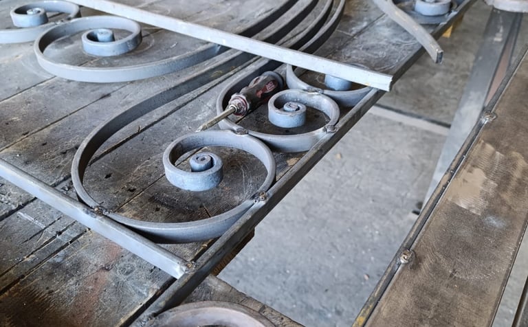 PORTE FER FORGÉ CASABLANCA MAROC MAF METAL