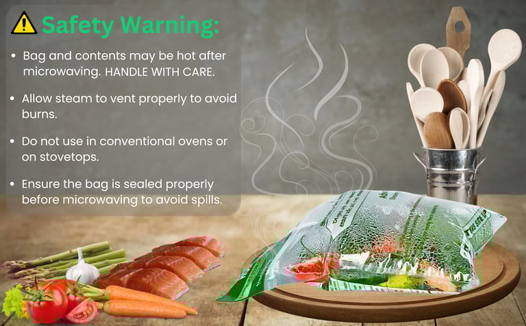 microwave steam cooking bags