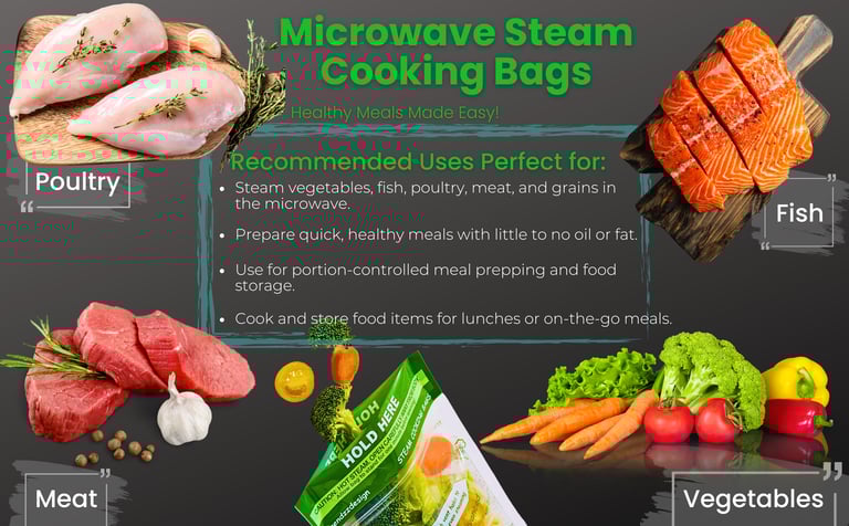 microwave steam cooking bags