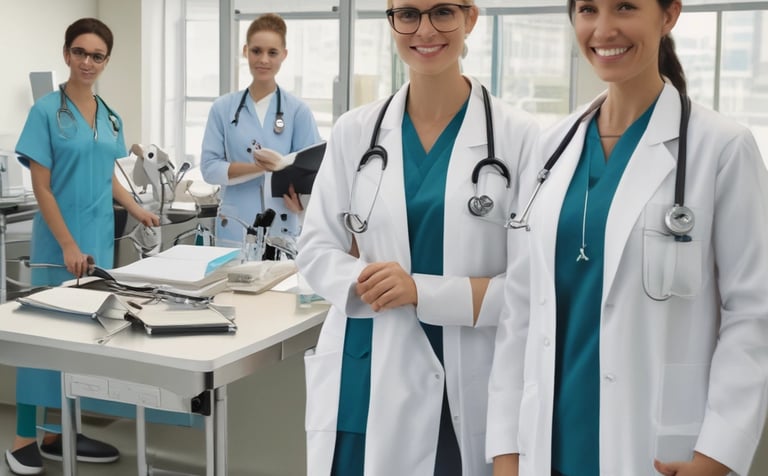 a person wearing a white shirt with a stethoscope around it