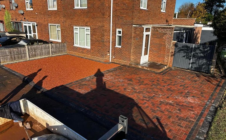 Block paving driveway in Worcester by B R Building and Landscapes