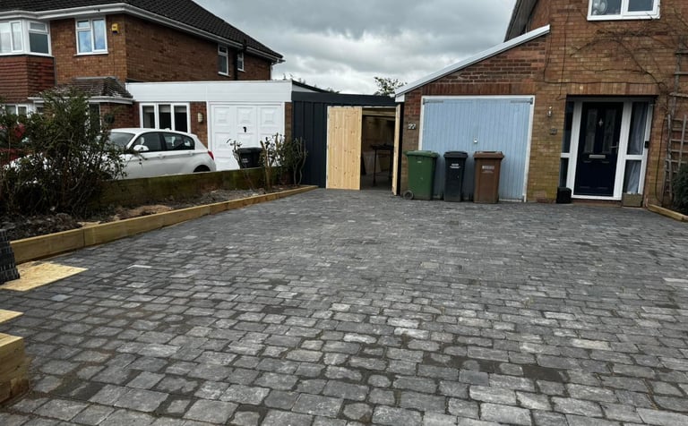 Front driveway upgrade in Worcester home