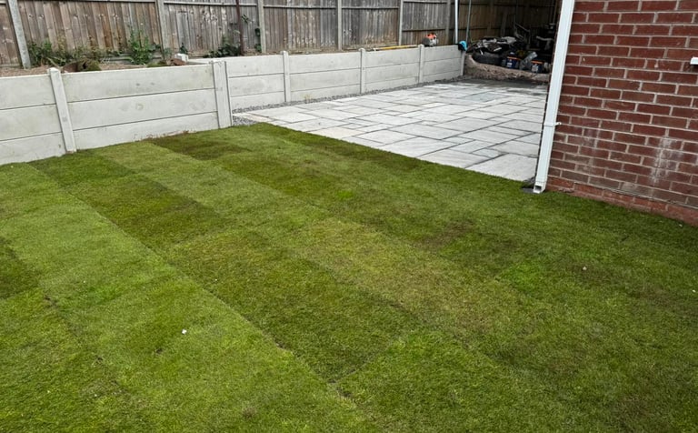 Turfing and garden transformation in Worcester