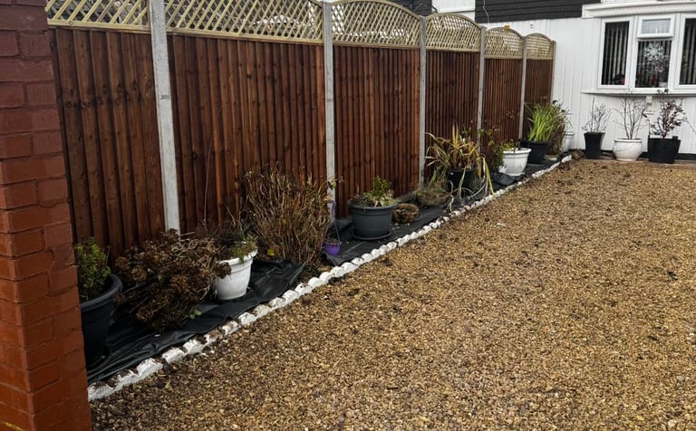 Privacy fencing installed in Worcester garden