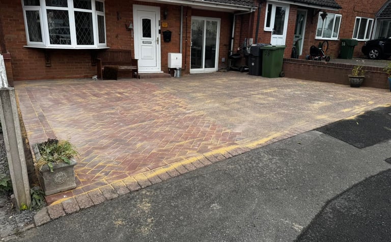 Block paving driveway in Worcester by B R Building and Landscapes
