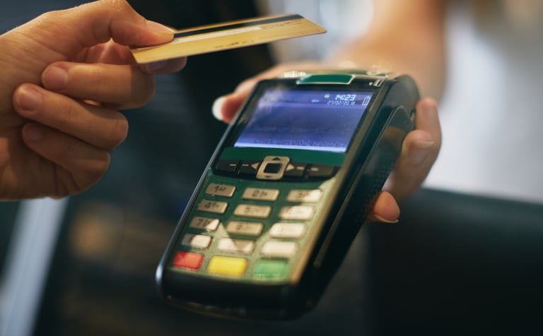 Card payments machine to symbolise AI in retail