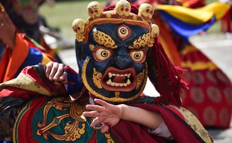 a-masked-dancer-at-paro-masked-dance-tshechu-festival
