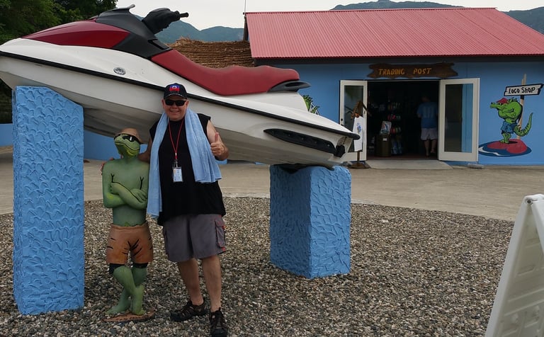 The Pirate finds a friend in Labadee, Haiti