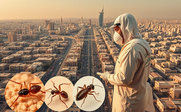 مكافحة آمنة وفعالة للحشرات بالرياض