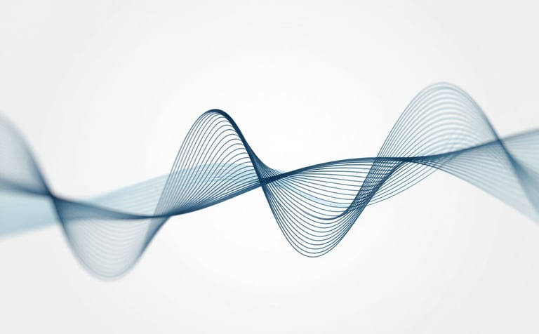 An abstract, high-tech visualization of financial flow and connections, using minimalist lines and soft lighting. Colors feature #1A2C38 and #4A7C7F against a light background, conveying security and trust.