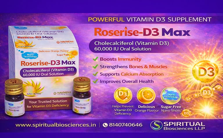 Roserise D3 Max nano shot-Spiritual Biosciences LLP