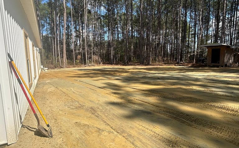 Site preparation and grading services D-Low's Excavation Holly Ridge