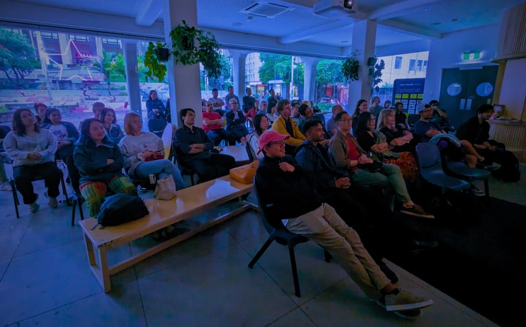 Over 50 attendees at an Auckland International Film Club screening event in Auckland CBD