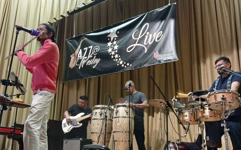 Verny Varela performs at Jazz@Wesley.