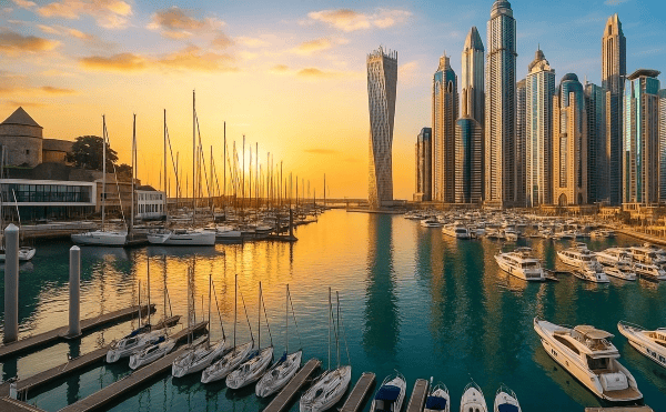 Mélange entre les Marina de Brest et Dubaï