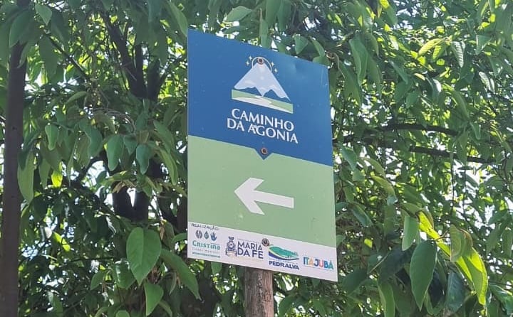 Sinalização do caminho da agonia