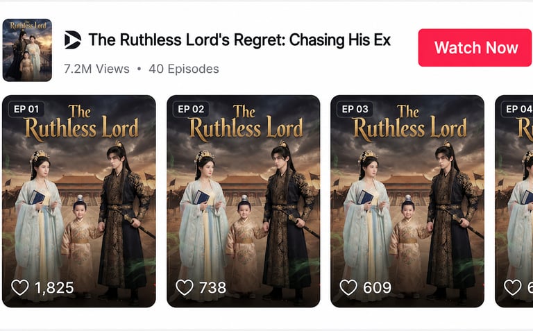 'The Ruthless Lord's Regret': 7.2M plays, authenticated via API campaign records.