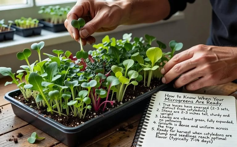 How to Know When Your Microgreens Are Ready