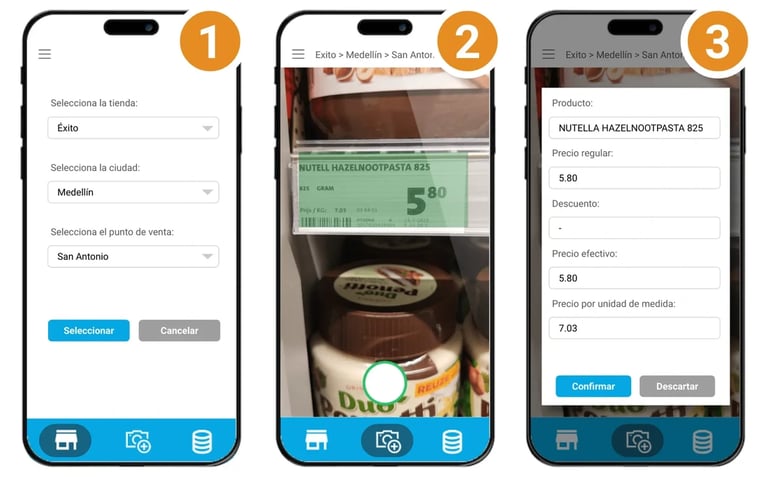Captura automática de precios en puntos de venta