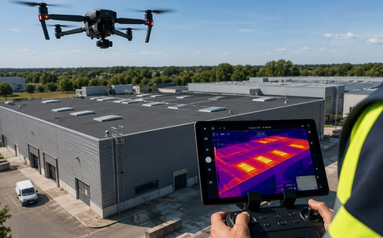 thermographie infrarouge réalisée par drone