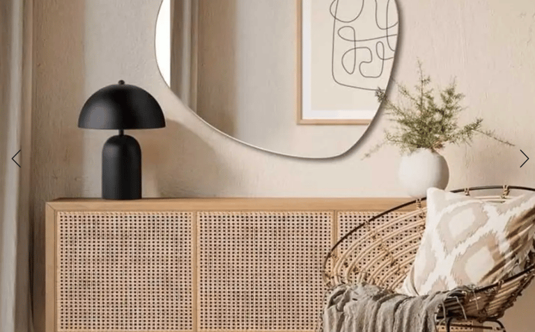 Accent mirror wall mirror on rent