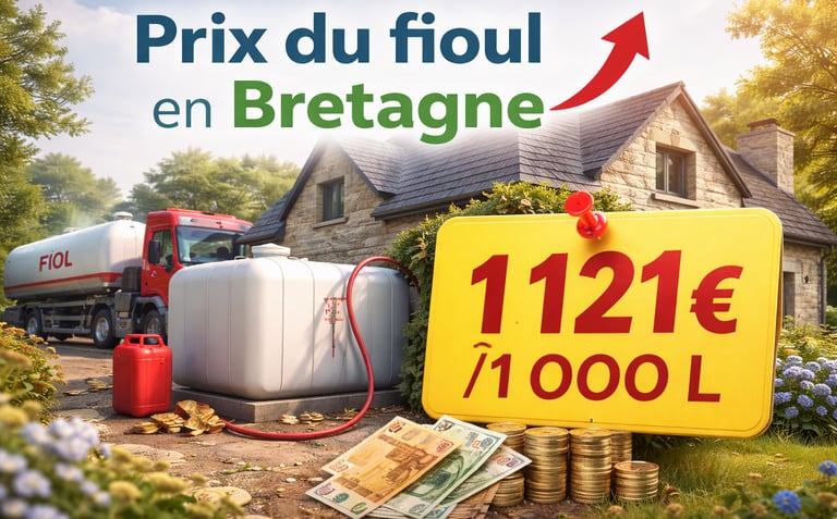 Prix du fioul en Bretagne analyse 2026 actualisé 