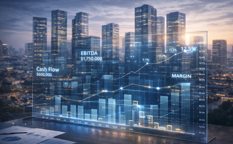 Business planning image focused on financial clarity, showing the importance of investment estimates