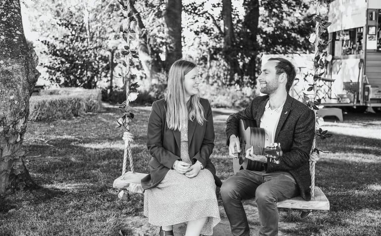 Outdoor Wedding Ceremony Acoustic Music Duo West Midlands | Han & Stu