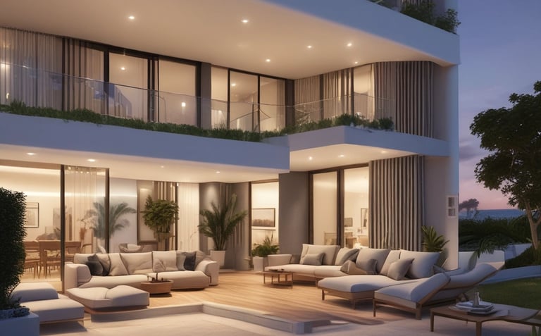 Bright living room with modern inventory