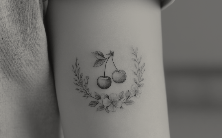Arm Tattoo Cherry