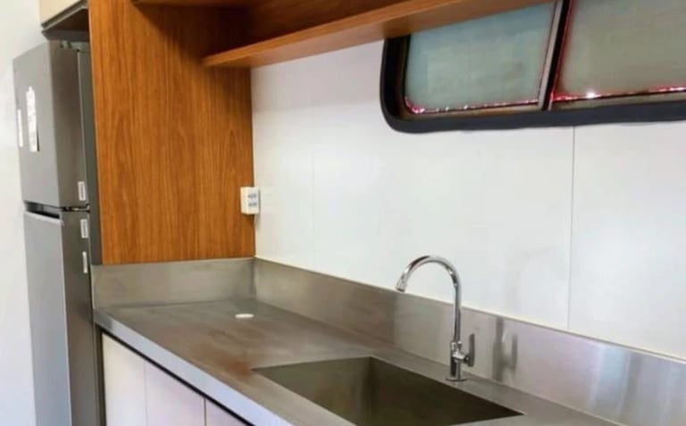 BANCADA COM CUBA INOX 304
