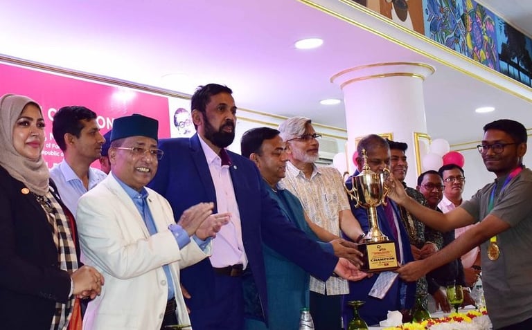 Bangladesh's IM Mohammad Fahad Rahman won Asian Zone 3.2 Chess Championship