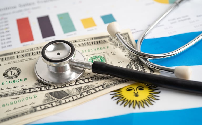 Stethoscope-on-argentina-flag-and-dollar-bill