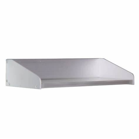 A sleek, anodized‑aluminum floating shelf.