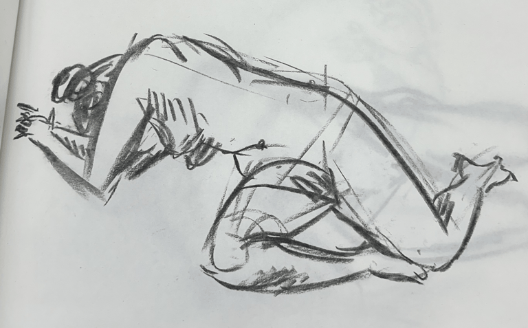 Female figure 2, Charcoal, 2024