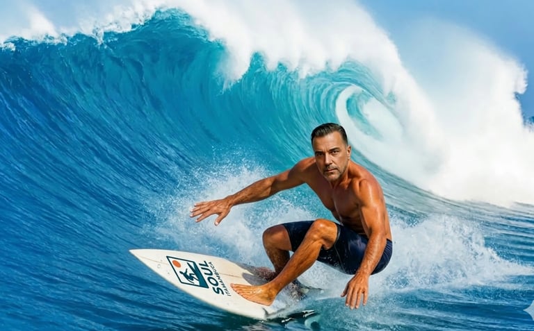 surfista feito com IA