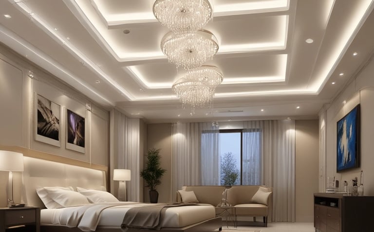 Electricians working on residential wiring inside a house