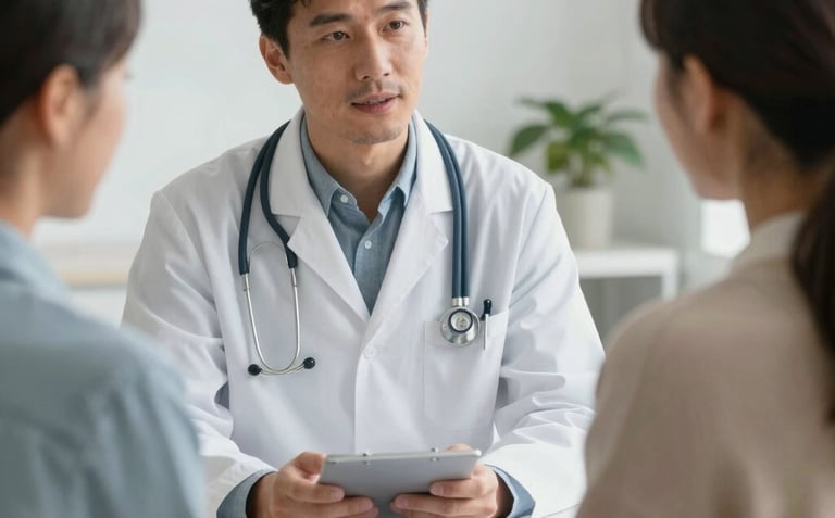 Caregiver learning wound care techniques from a nurse during a home visit