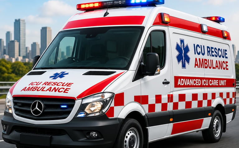 ICU Rescue Ambulance Service Lucknow