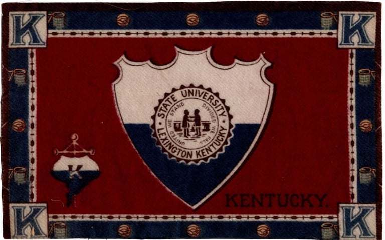 1910-12 B16 (Type 2A) College Seals Flannel Kentcuky