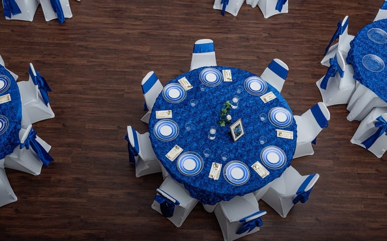 Open layout event space in Atlanta with hardwood floors and tall ceilings