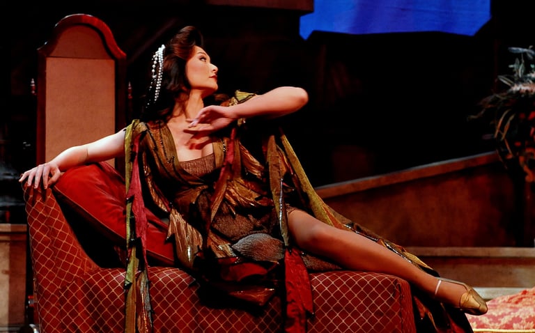 Photo credit: Randy Cummings. I performed Guilietta (from Hoffmann) in the Forum