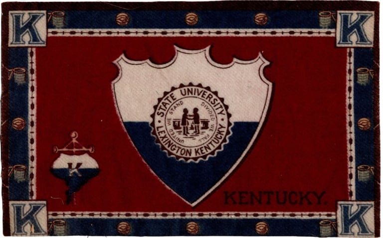 1910-12 B16 (Type 2A) College Seals Flannel Kentcuky