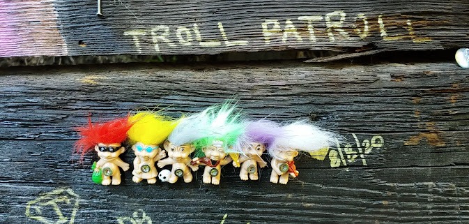 Portland, OR - 6 Trolls on Troll Patrol at Troll Bridge