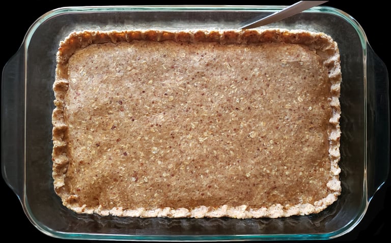 Knife separating Pie Crust & pan